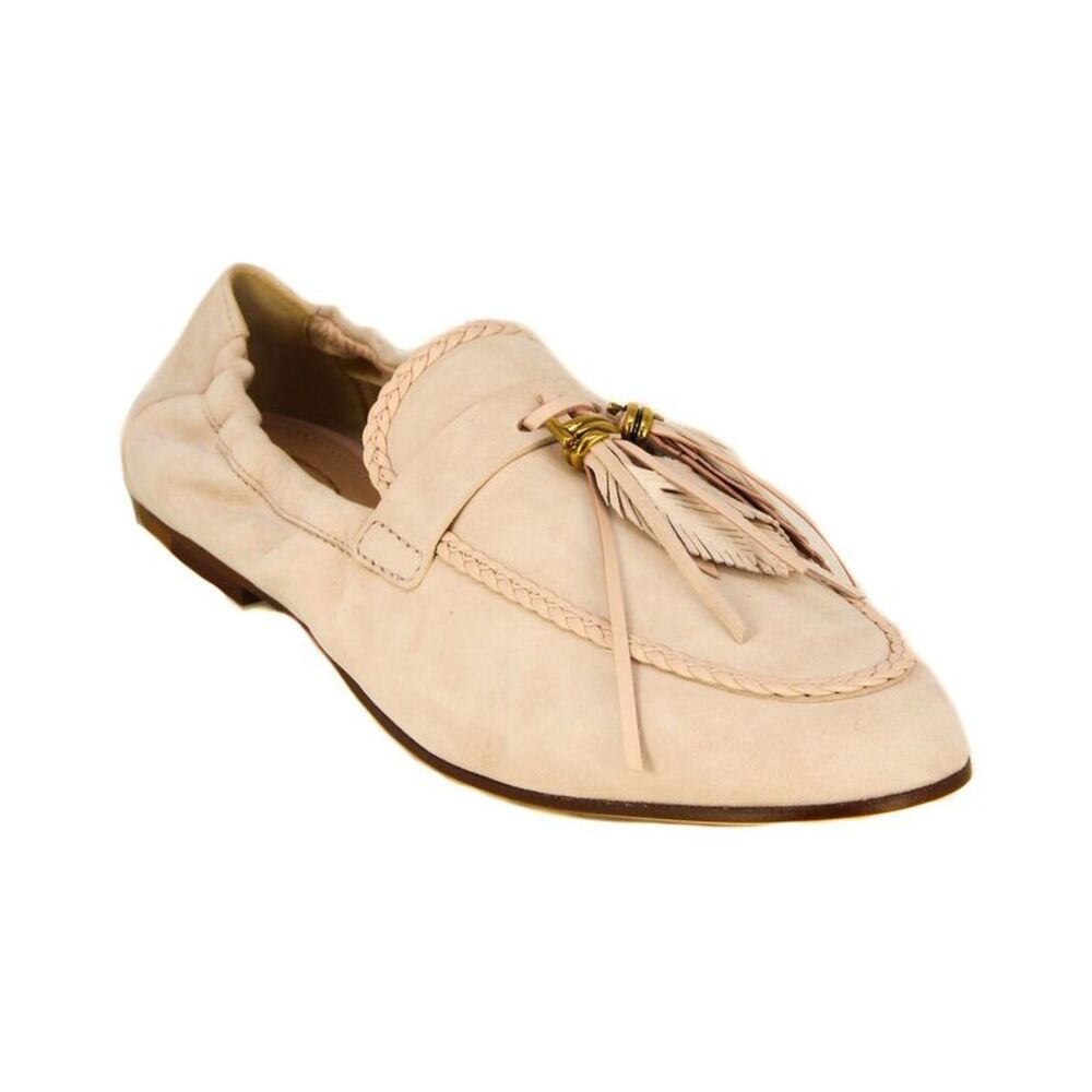 Tod's Double T Suede Moccasin, Beige